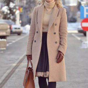 Zara camel color topcoat
